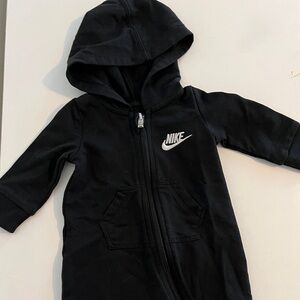 3 month black Nike onesie